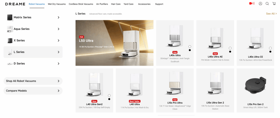 Unmengen an Saugrobotern Dreame Unmengen an Saugrobotern Dreame