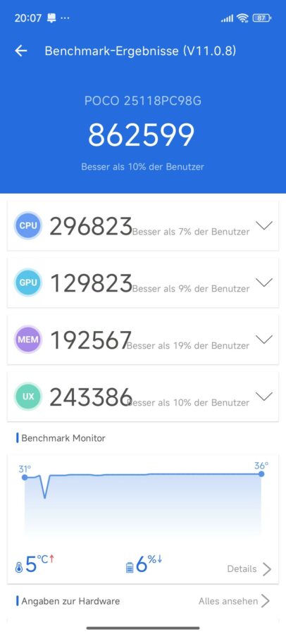Test Poco M8 Benchmark 2 Test Poco M8 Benchmark 2