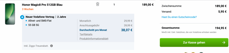 Honor Magic 8 Pro mit Vodafone Gomibo.de Honor Magic 8 Pro mit Vodafone Gomibo.de