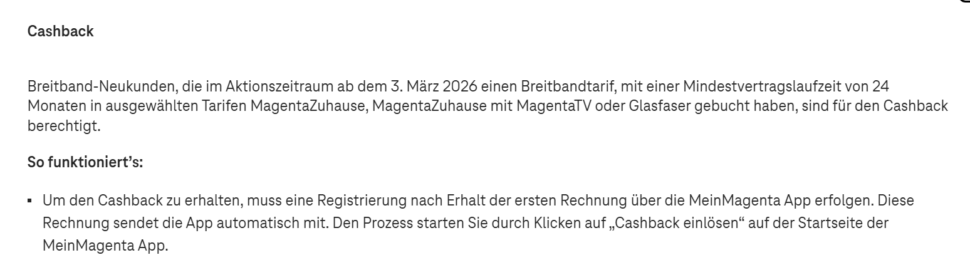 200E Cashback Telekom Aktion Maerz 200E Cashback Telekom Aktion Maerz