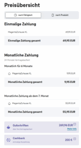 Kosten aktuell Magenta zuhause XL Kosten aktuell Magenta zuhause XL