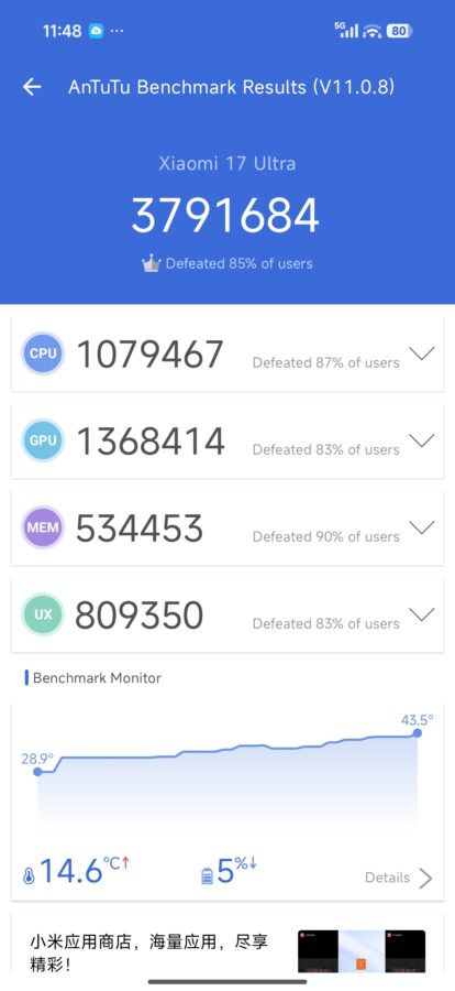 Xiaomi 17 Ultra Benchmark Antutu 11 Xiaomi 17 Ultra Benchmark Antutu 11
