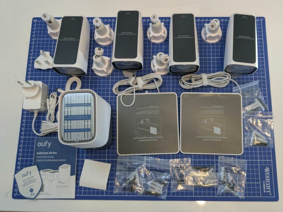 eufyCamS3pro 7 eufyCam S3 Pro 4-Cam-Set Lieferumfang