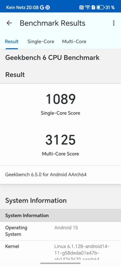 Test Honor Magic 8 Lite Bench Test Honor Magic 8 Lite Bench