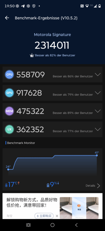 Motorola Signature Benchmark antutu 10 Motorola Signature Benchmark antutu 10