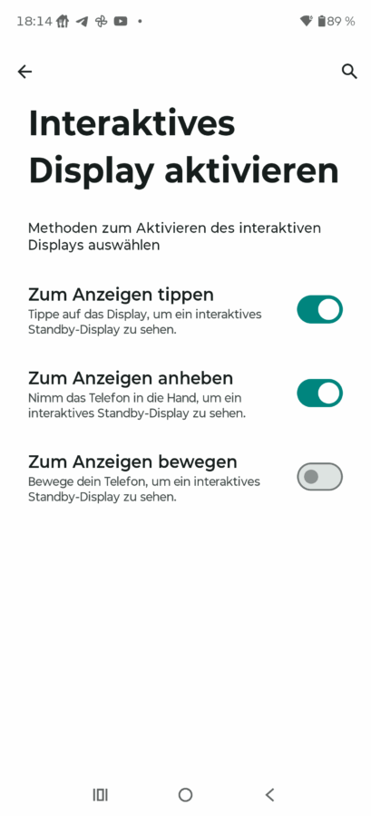 Motorola Signature Display Settings 5 Motorola Signature Display Settings 5