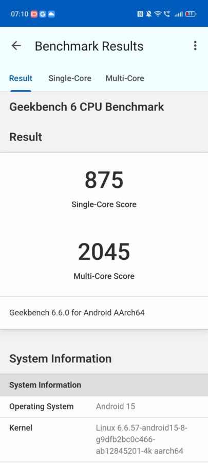 Test Nubia Air Bench 3 Test Nubia Air Bench 3