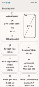Test Nubia Air Display 2 Test Nubia Air Display 2
