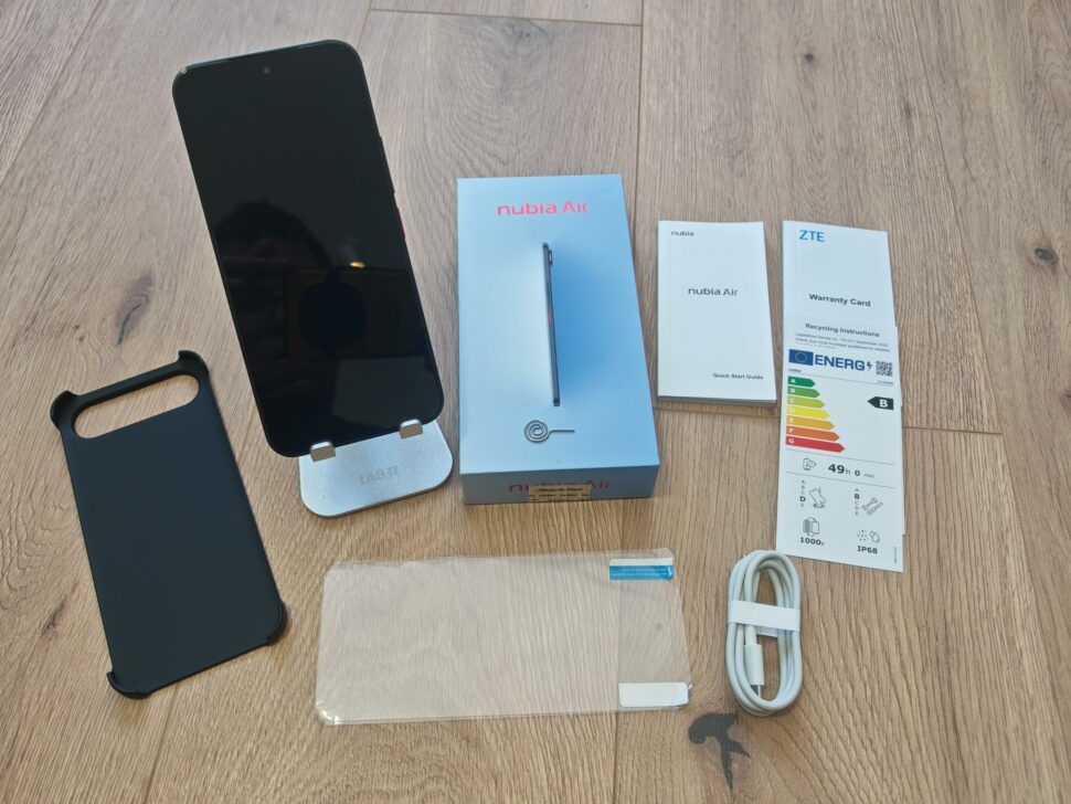 Test Nubia Air Lieferumfang Test Nubia Air Lieferumfang