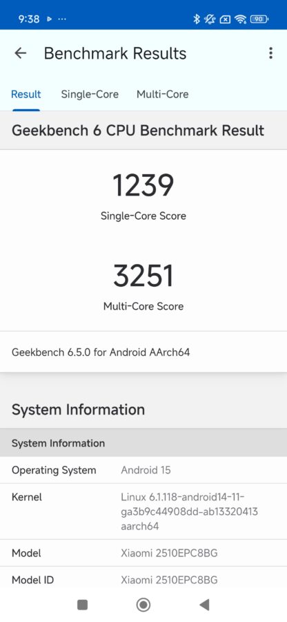 Poco M8 Pro Benchmark geekbench 6 Poco M8 Pro Benchmark geekbench 6
