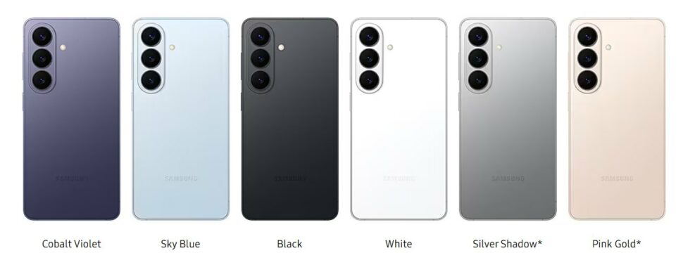 Samsung Galaxy S26 Serie Farben Samsung Galaxy S26 Serie Farben