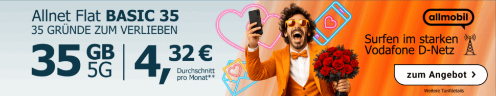 Allmobil 35GB Angebot Allmobil 35GB Angebot