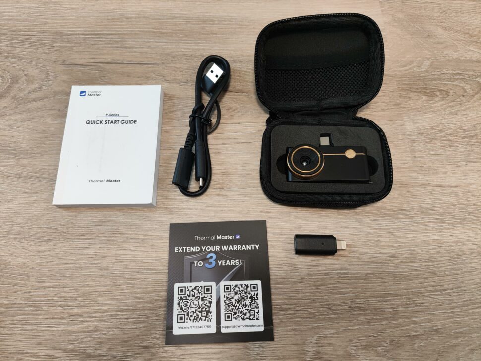 Thermal Master P3 Lieferumfang 2 Thermal Master P3 Lieferumfang 2