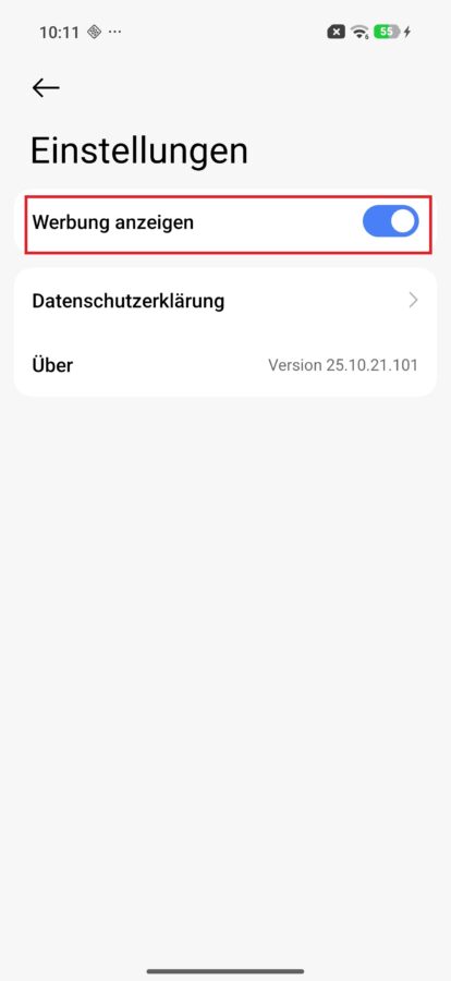 Werbung in der Download App deaktivieren 3 Werbung in der Download App deaktivieren 3