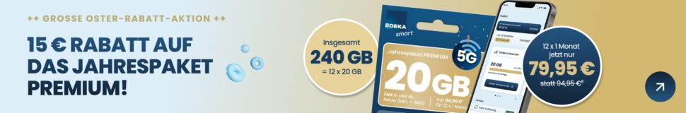 Edeka Smart Jahrespaket Osterangebot Banner I Edeka Smart Jahrespaket Osterangebot Banner I