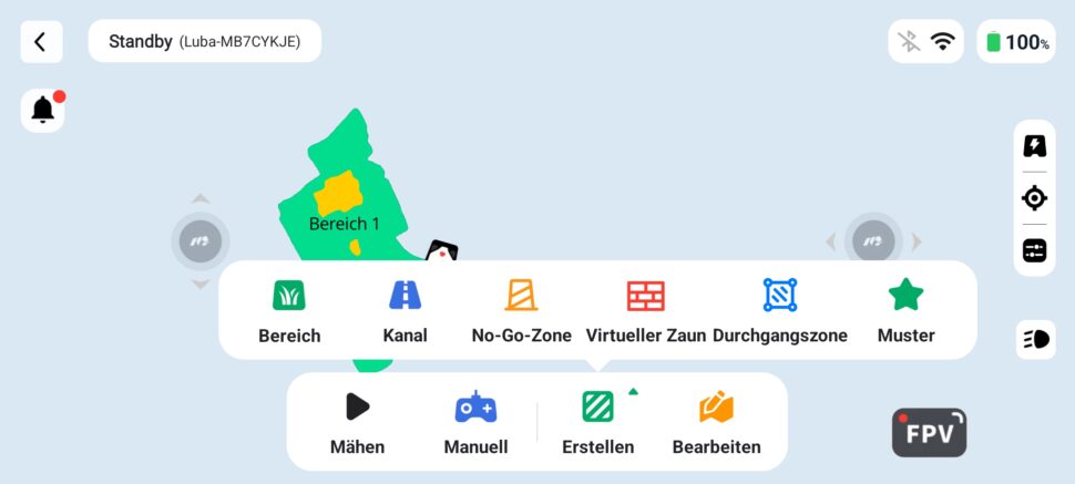 Mammotion Luba Mini 2 Karte und FPV 2 Mammotion Luba Mini 2 Karte und FPV 2