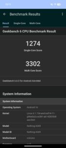 Nothing Phone 4a Test Geekbench 6 Nothing Phone 4a Test Geekbench 6