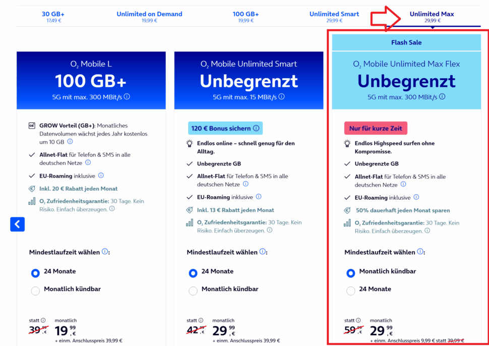 O2 Unlimited Max Flex O2 Unlimited Max Flex