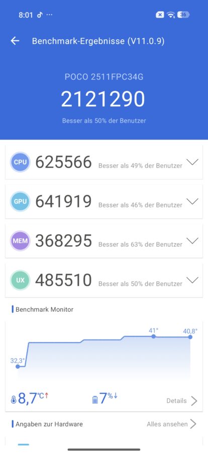 Xiaomi Poco X8 Pro Benchmarks 2 Xiaomi Poco X8 Pro Benchmarks 2