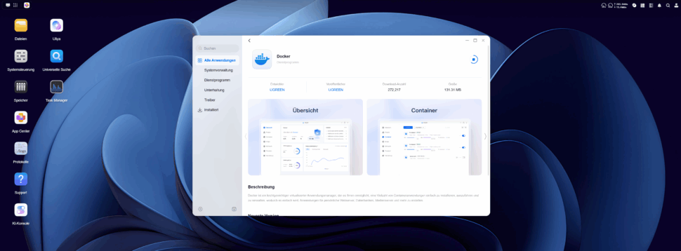 Projekt NAS Tailscale Docker Ugreen Screenshot I Projekt NAS Tailscale Docker Ugreen Screenshot I