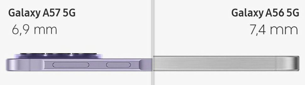 Samsung Galaxy A57 vorgestellt Design Samsung Galaxy A57 vorgestellt Design