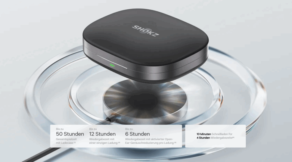 Shokz OpenFit Pro Akkulaufzeiot 1 Shokz OpenFit Pro Akkulaufzeiot 1
