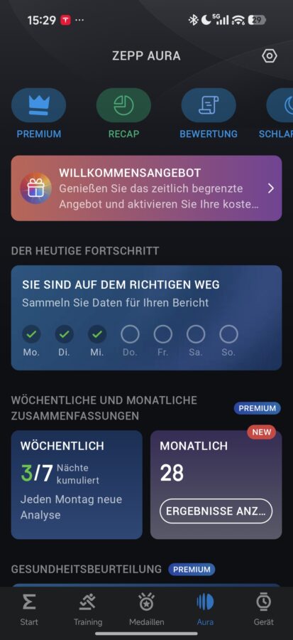 Amazfit App Funktionen und Uebersicht 3 Amazfit App Funktionen und Uebersicht 3