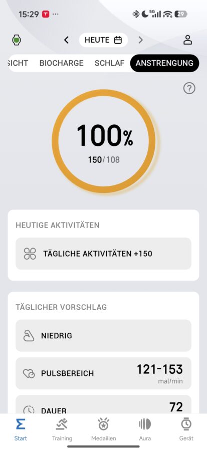 Amazfit App Funktionen und Uebersicht 9 Amazfit App Funktionen und Uebersicht 9