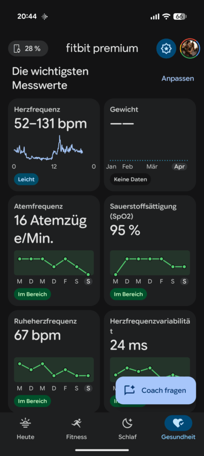 Fitbit Personal Health Coach Screenshot III Fitbit Personal Health Coach Screenshot III
