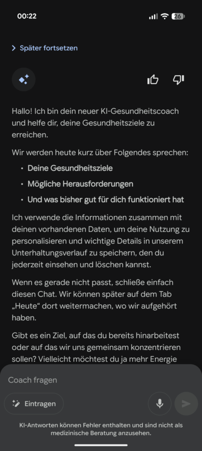 Fitbit Personal Health Coach Screenshot VII Fitbit Personal Health Coach Screenshot VII