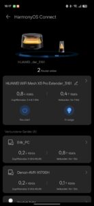 HUAWEI WiFi Mesh X3 Pro Test Screenshot App Geraete 1 HUAWEI WiFi Mesh X3 Pro Test Screenshot App Geraete 1