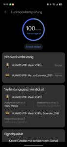 HUAWEI WiFi Mesh X3 Pro Test Screenshot WLAN 1 HUAWEI WiFi Mesh X3 Pro Test Screenshot WLAN 1