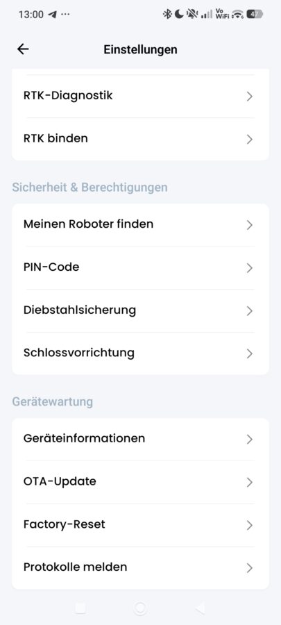 Lymow One Plus Geraeteeinstellungen 2 Lymow One Plus Geraeteeinstellungen 2