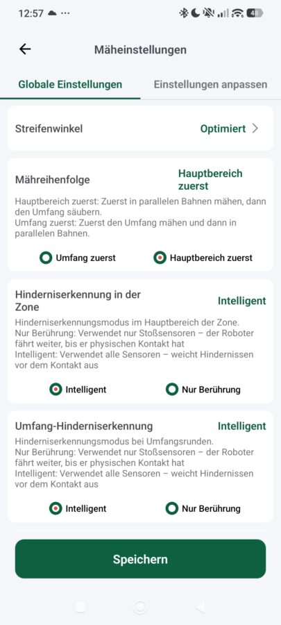 Lymow One Plus Maeheinstellungen 1 Lymow One Plus Maeheinstellungen 1