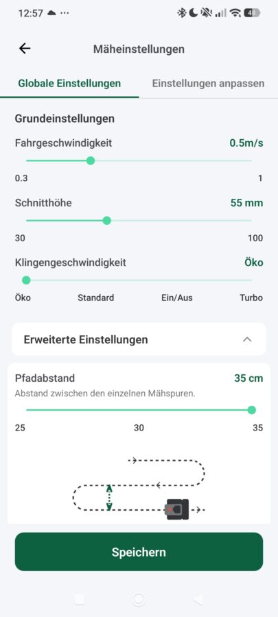 Lymow One Plus Maeheinstellungen 4 Lymow One Plus Maeheinstellungen 4