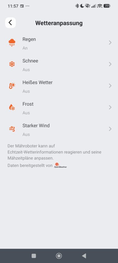Navimow i215 LiDAR App Einstellungen 4 Navimow i215 LiDAR App Einstellungen 4