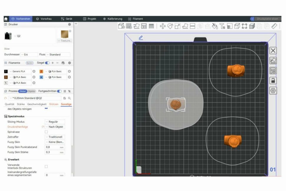 QIDI Max4 17 Objekt_für_Objekt_Modus