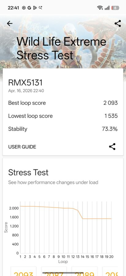 Test Realme 16Pro Benchmark 8 Test Realme 16Pro Benchmark 8