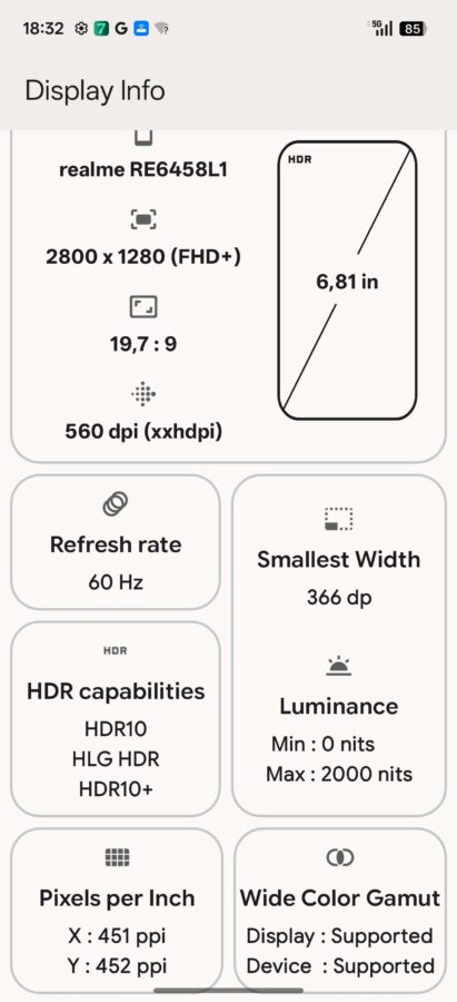 Test Realme 16Pro Display 5 Test Realme 16Pro Display 5