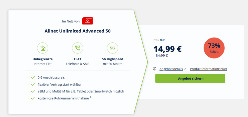 Vodafone Unlimited Flat Angebot Freenet Vodafone Unlimited Flat Angebot Freenet