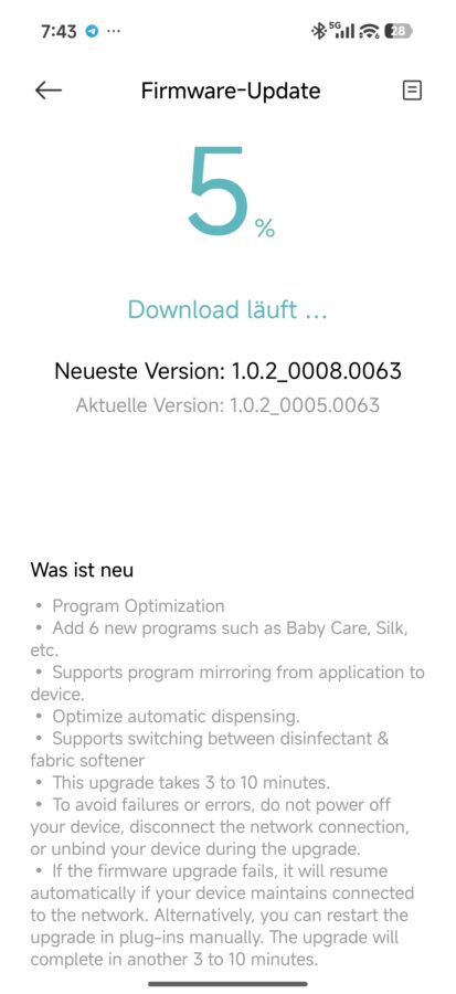 Geteilt und Update Mijia Frontlader Pro 1 Geteilt und Update Mijia Frontlader Pro 1