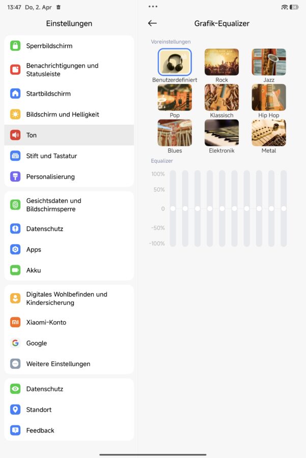 Xiaomi Pad 8 EQ Speakers 2 Xiaomi Pad 8 EQ Speakers 2