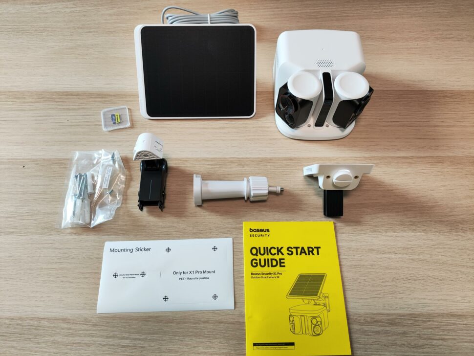 Baseus Security X1 Pro Lieferumfang 1 Baseus Security X1 Pro Lieferumfang 1