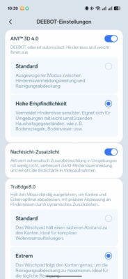 Ecovacs Deebot X12 OmniCyclone Test App Einstellungen 1 Ecovacs Deebot X12 OmniCyclone Test App Einstellungen 1