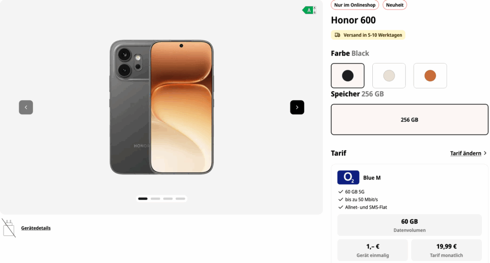 Honor 600 mit O2 Vertrag MediaMarkt Tarifwelt Honor 600 mit O2 Vertrag MediaMarkt Tarifwelt