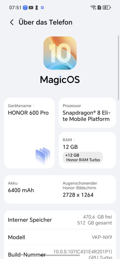Honor 600 Pro System 4 Honor 600 Pro System 4