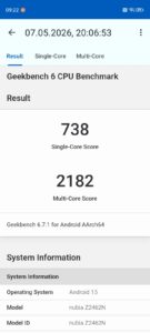 Test Nubia Focus2 Benchmark 1 Test Nubia Focus2 Benchmark 1