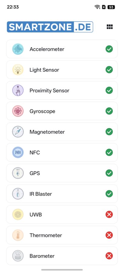 Oppo Find X9 Ultra Smartzone Sensor Test Oppo Find X9 Ultra Smartzone Sensor Test