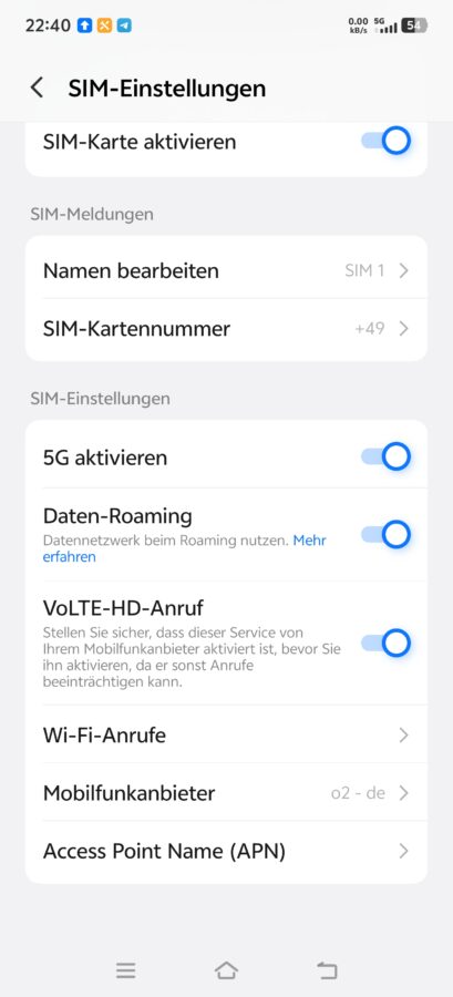 Vivo X300 Ultra SIM Settings Vivo X300 Ultra SIM Settings