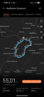 Huawei Watch Fit 5 Pro Test Fahrrad 1 Huawei Watch Fit 5 Pro Test Fahrrad 1